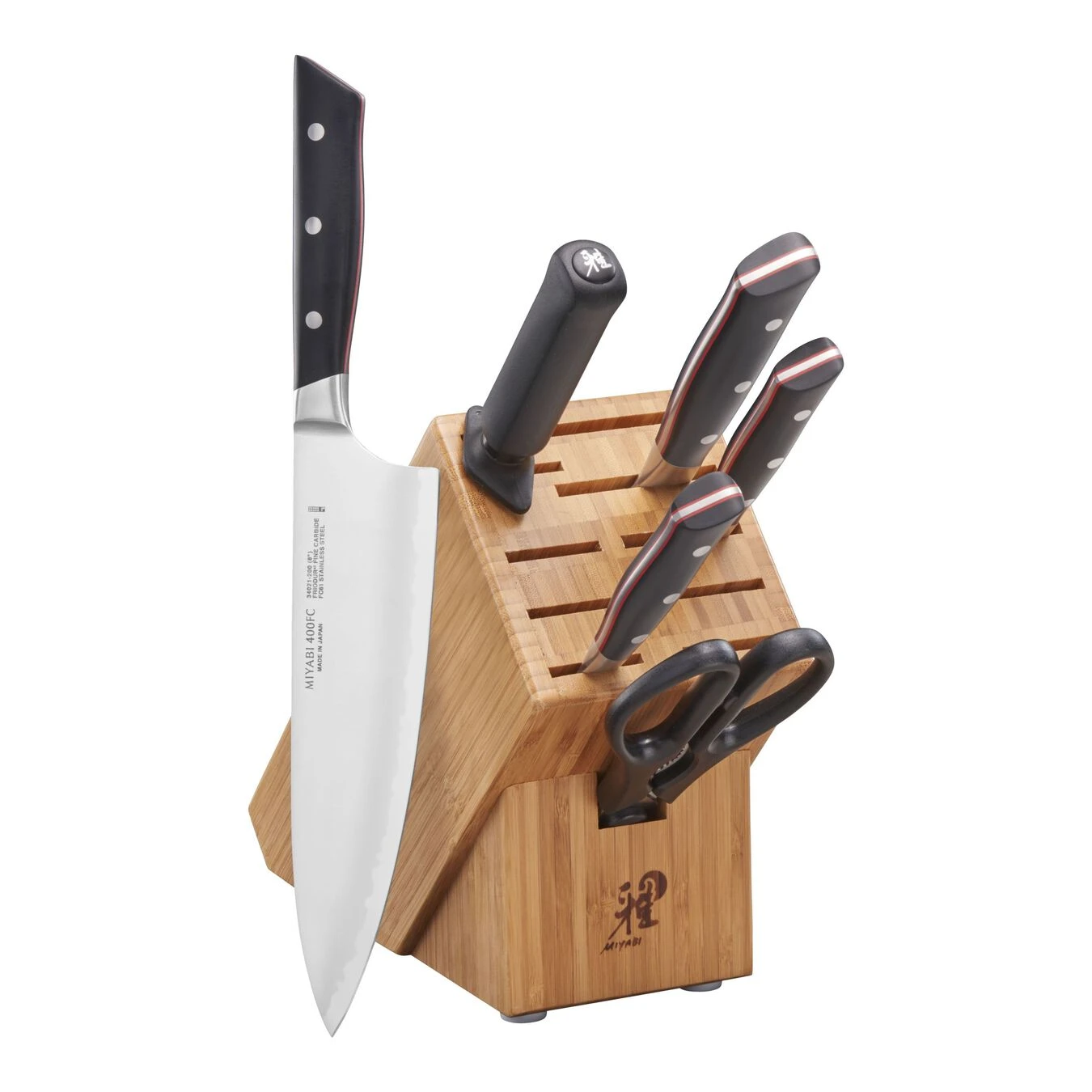 Outlet π MIYABI Evolution 7-pc, Knife block set, natural π 1 Outlet π MIYABI Evolution 7-pc, Knife block set, natural π